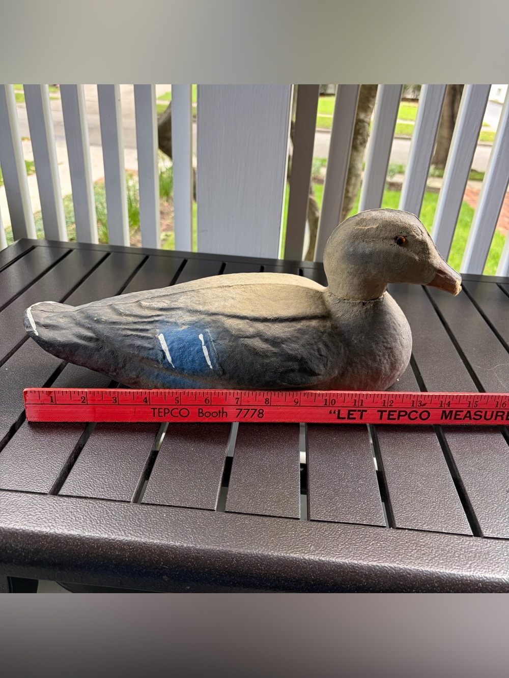 Vtg Victor Veri-Lite Mallard Duck Decoy Mated Pair Glass Eyes Animal Trap Co PA - Picture 15 of 15